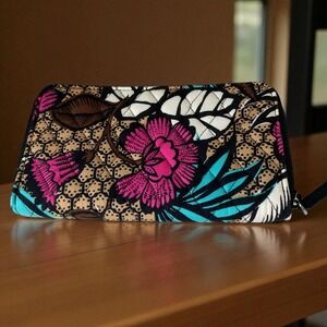 Vera Bradley Zip Around Floral Wallet